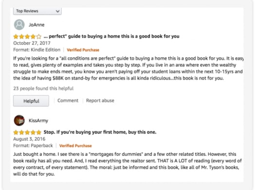 Amazon reviews