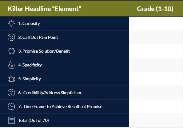 Killer Headline “Element”